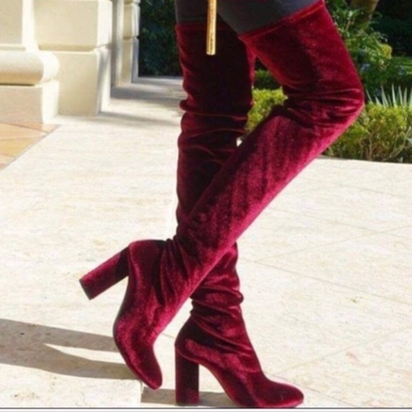 Jeffrey Campbell Shoes - Jeffery Campbell “CIENEGA WINE” Suede OTK Boot